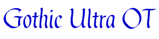 Gothic Ultra OT 字体